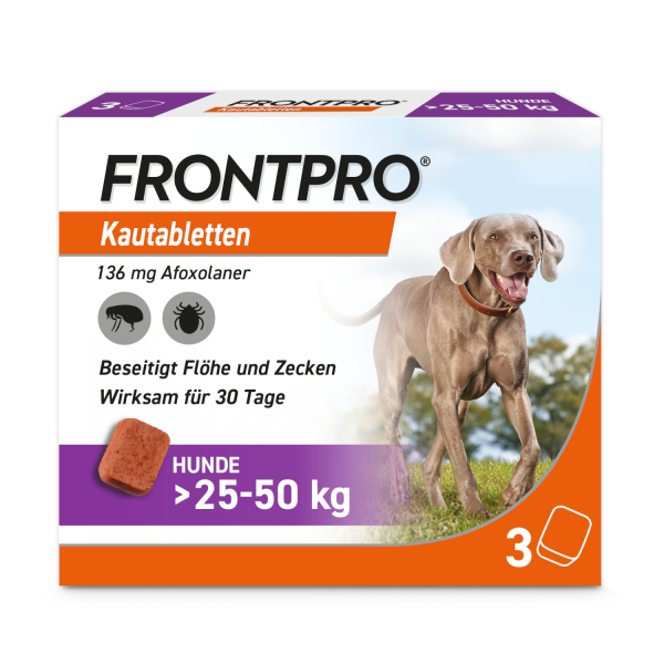 FRONTPRO 136 mg Kautabletten f.Hunde >25-50 kg
