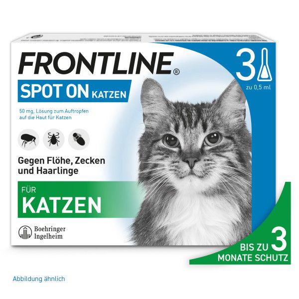 FRONTLINE SPOT-ON gegen Zecken und Flöhe für Katzen