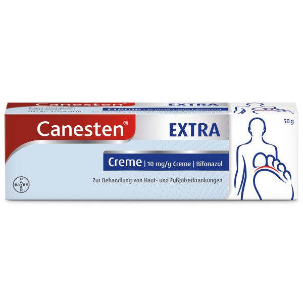 CANESTEN Extra Creme 10 mg/g zur Behandlung von Hautpilz und Fußpilz