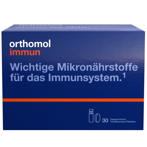 ORTHOMOL Immun 30 Tagesportionen Trinkfläschchen & Tabletten Kombipackung