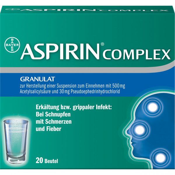 ASPIRIN COMPLEX Granulat bei Schnupfen, erkältungsbedingten Schmerzen, Fieber, lösliche Darreichungsform