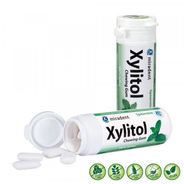MIRADENT Xylitol Chewing Gum Spearmint