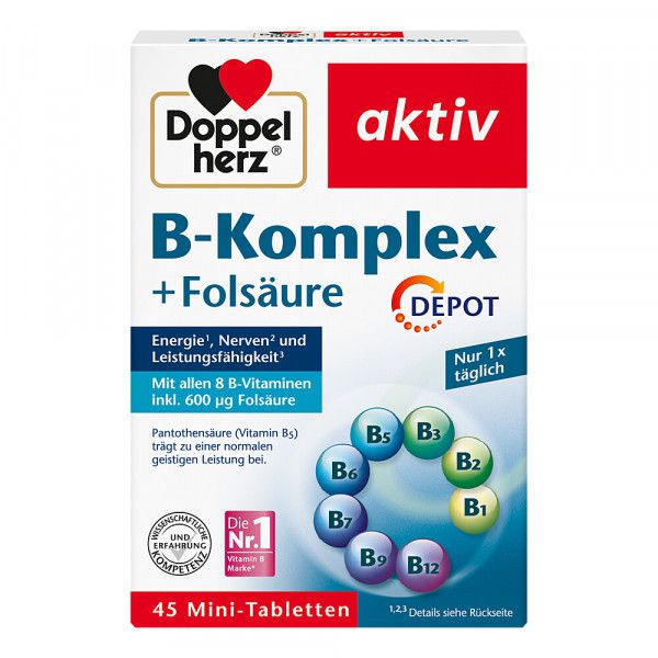 DOPPELHERZ B-Komplex+Folsäure Tabletten