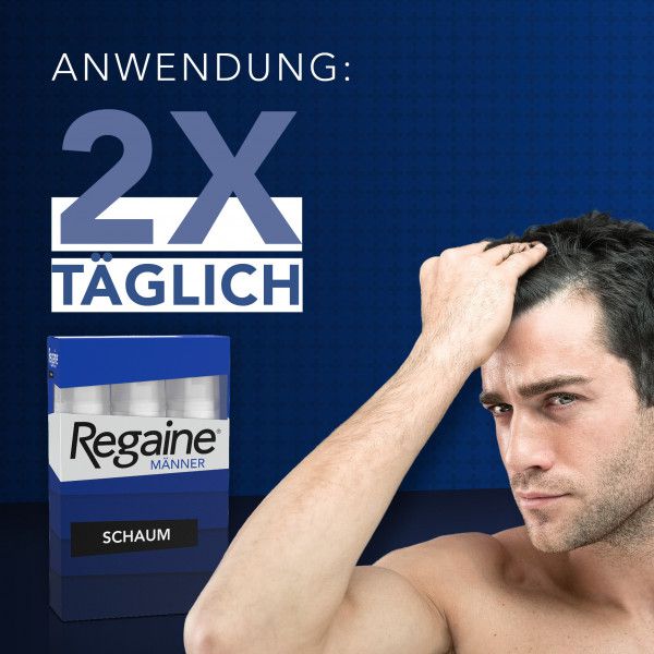 REGAINE Männer Schaum 50 mg/g bei anlagebedingtem Haarausfall