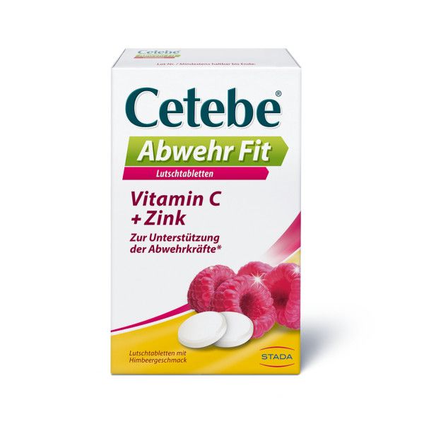 Cetebe® Abwehr Fit Nahrungsergänzungsmittel, Ascorbinsäure (Vitamin C) und Zink