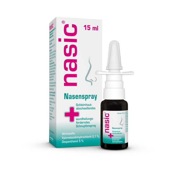 NASIC Nasenspray abschwellendes Schnupfenspray mit Xylometazolin & Dexpanthenol