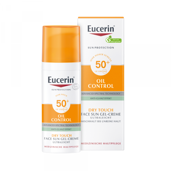 EUCERIN Sun Gel-Creme Oil Contr.Anti-Gl.Eff.LSF50+