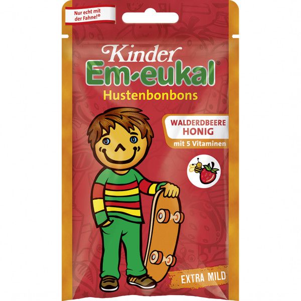 EM-EUKAL Kinder Bonbons Walderdbeere-Honig zh.