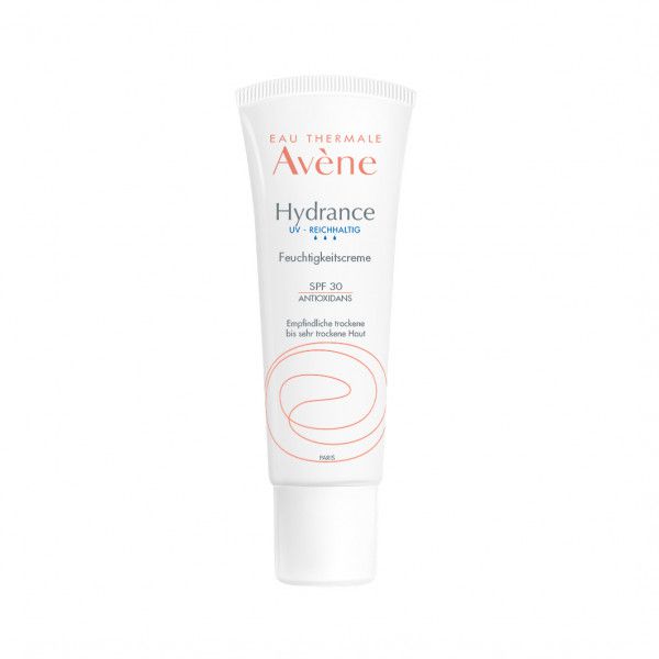 Avène Hydrance reichhaltige UV Feuchtigkeitscreme SPF 30 zur intensiven und langanhaltenden Feuchtigkeitsversorgung der Haut