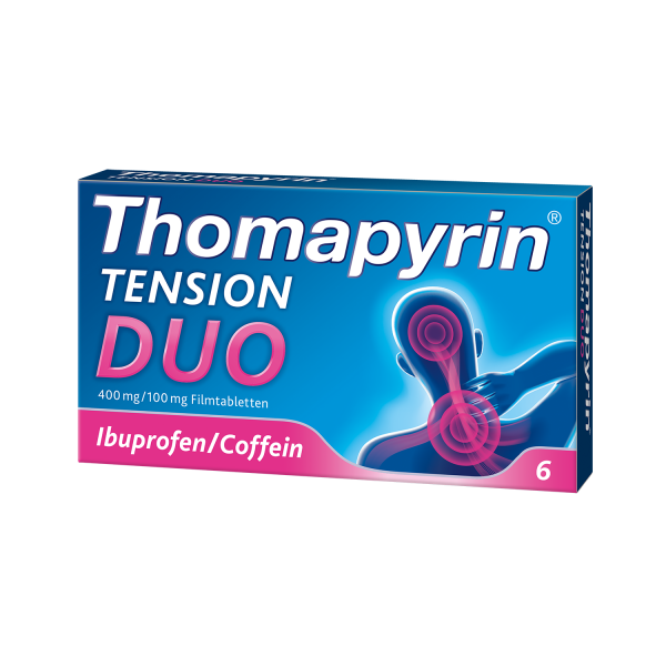 THOMAPYRIN TENSION DUO 400 mg/100 mg mit Coffein & Ibuprofen Filmtabletten