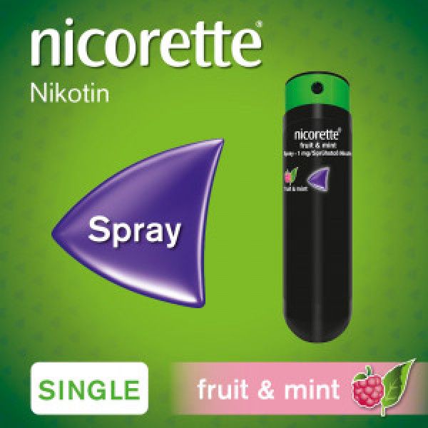 NICORETTE Fruit &amp; Mint Spray 1 mg/Sprühstoß