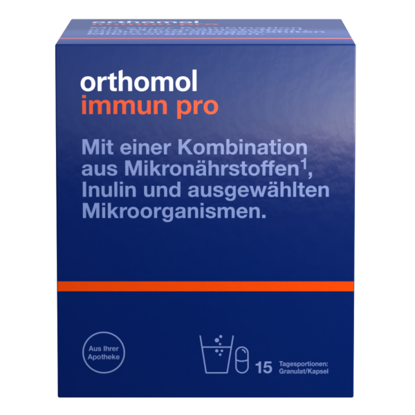 ORTHOMOL Immun pro 15 Tagesportionen Granulat & Kapseln Kombipackung