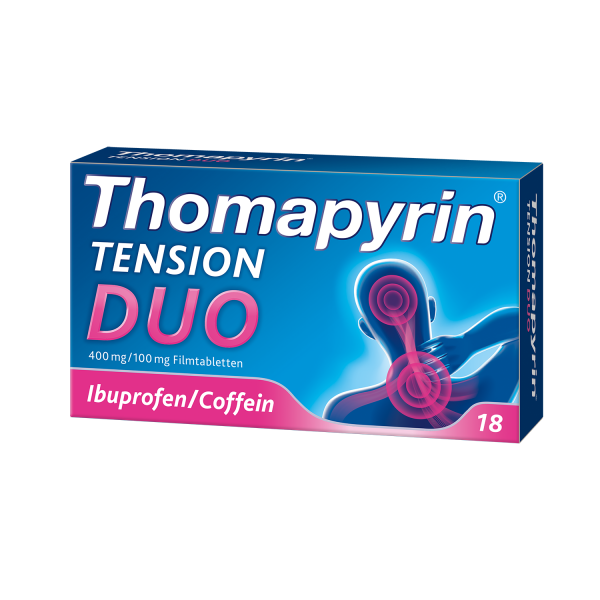 THOMAPYRIN TENSION DUO 400 mg/100 mg mit Coffein & Ibuprofen Filmtabletten