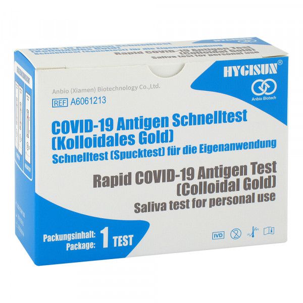 SPUCKTEST Anbio Ag COVID-19 Rapid Test Koll.Gold