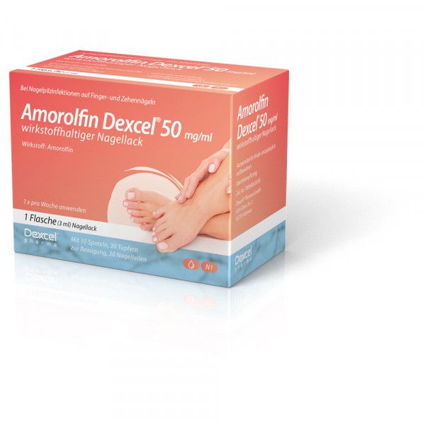AMOROLFIN Dexcel gegen Nagelpilz 50 mg/ml wirkstoffhaltiger Nagellack