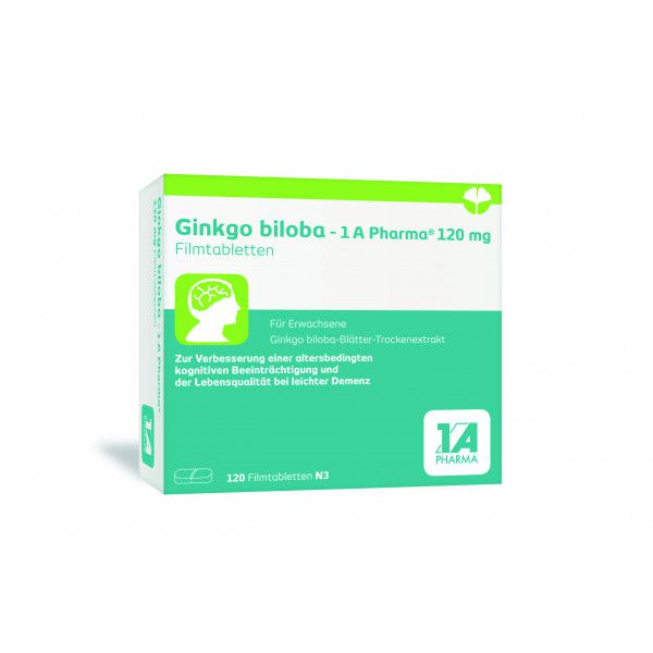 GINKGO BILOBA-1A Pharma 120 mg Filmtabletten