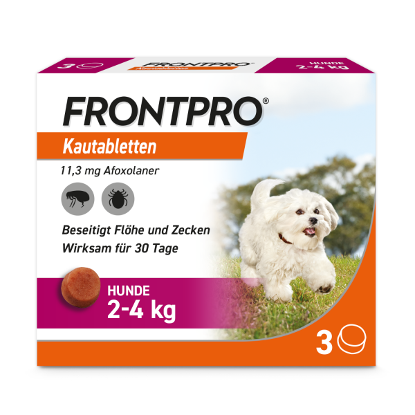 FRONTPRO 11 mg Kautabletten f.Hunde 2-4 kg
