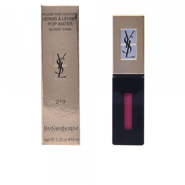 YSL ROUGE PUR COUTURE POP WATER glossy stain #219-fuchsia drops