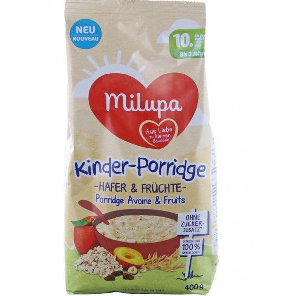 MILUPA Kinder-Porridge Hafer und Früchte 400g