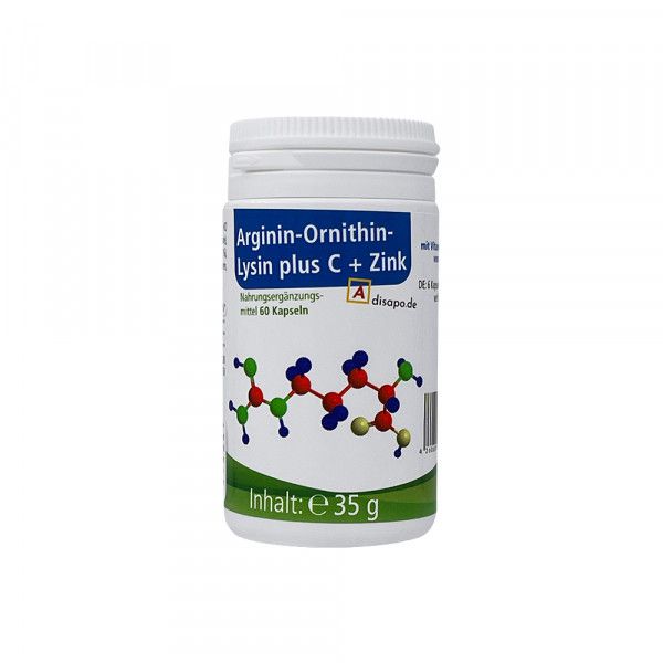 DISAPO Arginin-Omithin-Lysin Plus C + Zink Kapseln