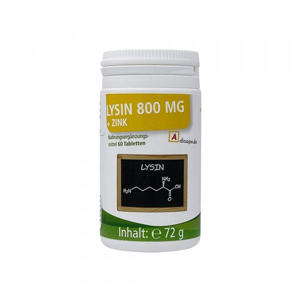 DISAPO Lysine 800mg + Zink Tabletten