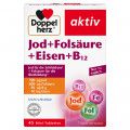 DOPPELHERZ Jod+Folsäure+Eisen+B12 Tabletten