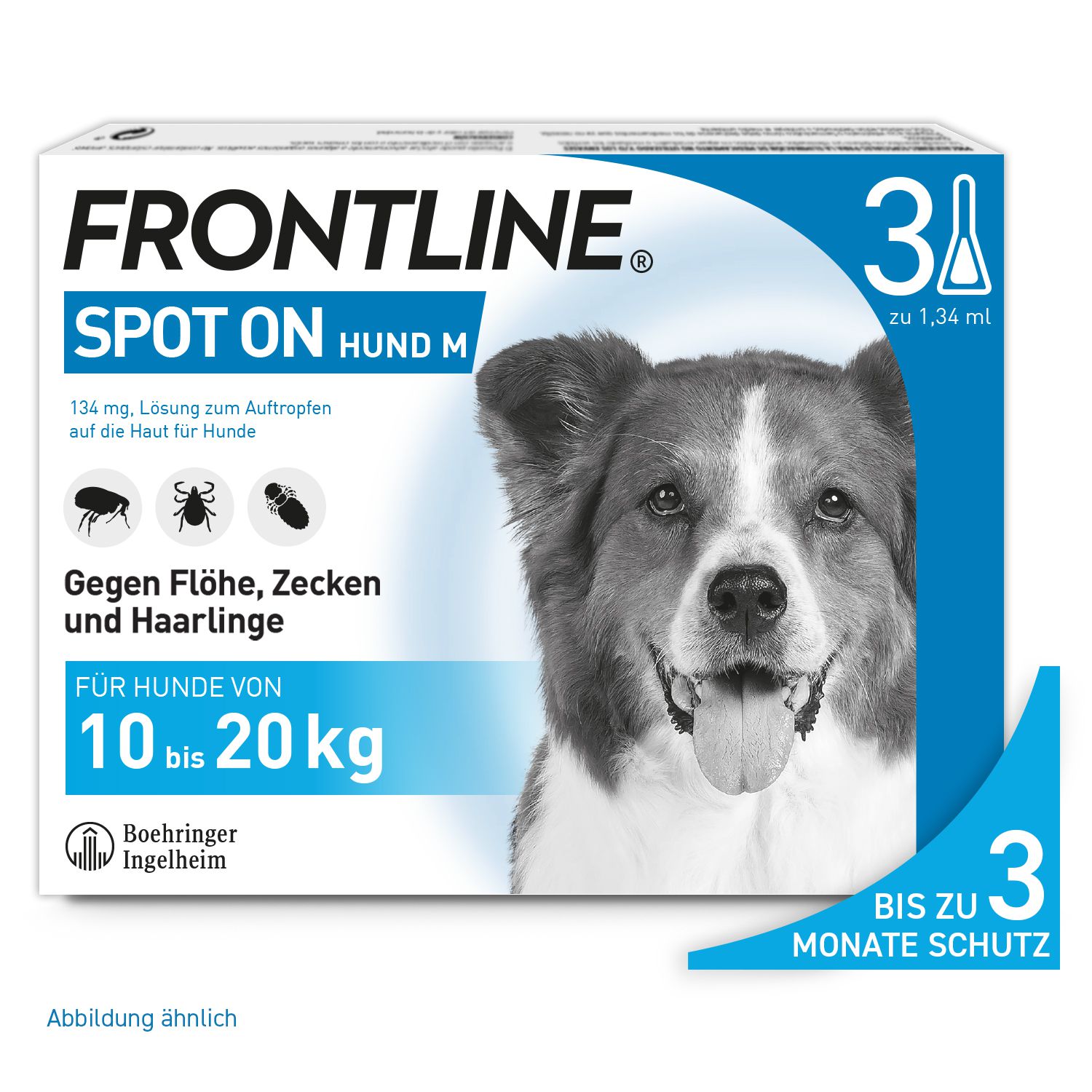 FRONTLINE SPOT-ON gegen Zecken und Flöhe für Hunde M