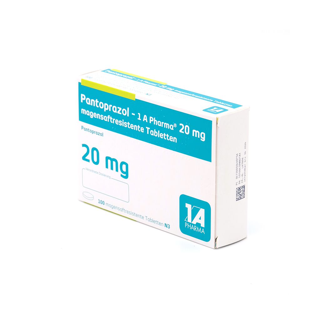PANTOPRAZOL-1A Pharma 20 mg magensaftres.Tabletten