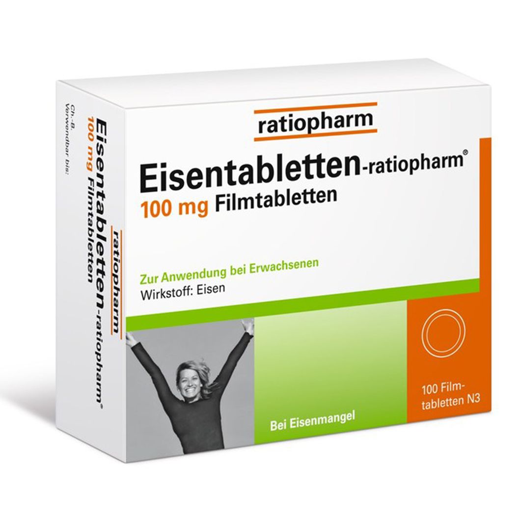 EISENTABLETTEN-ratiopharm 100 mg Filmtabletten