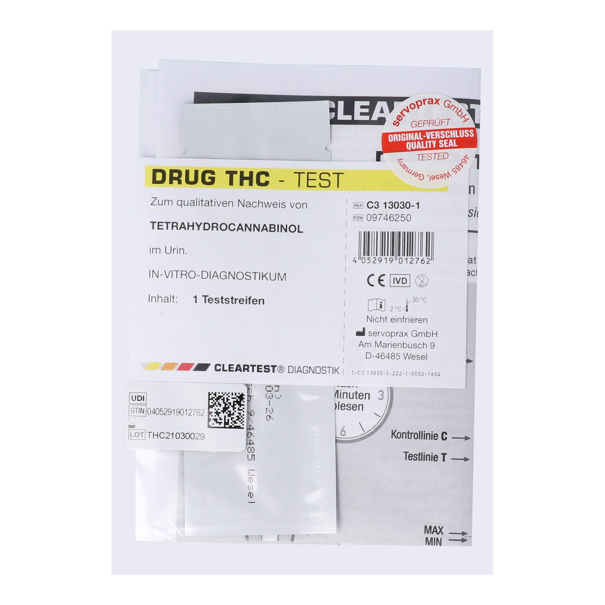 CLEARTEST Drogentest THC Teststreifen ✔️ günstig online kaufen
