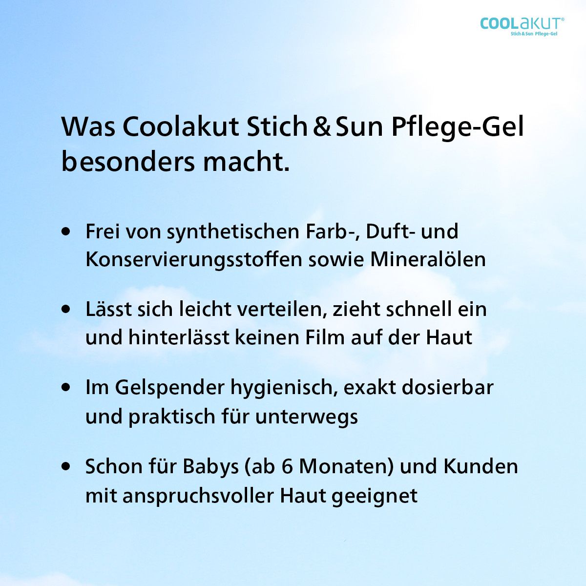 COOLAKUT Stich &amp; Sun Pflege-Gel