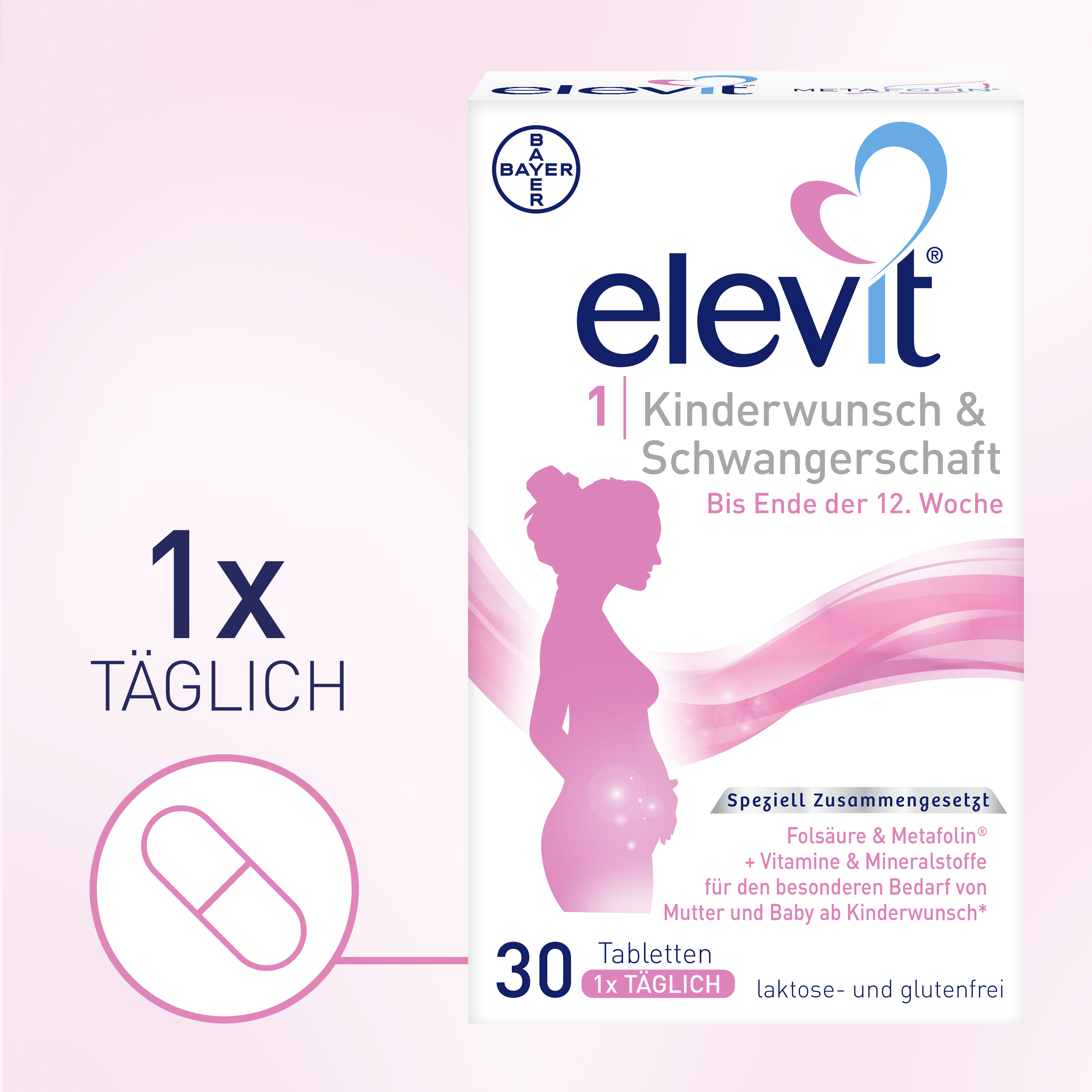 ELEVIT 1 Kinderwunsch &amp; Schwangerschaft Tabletten