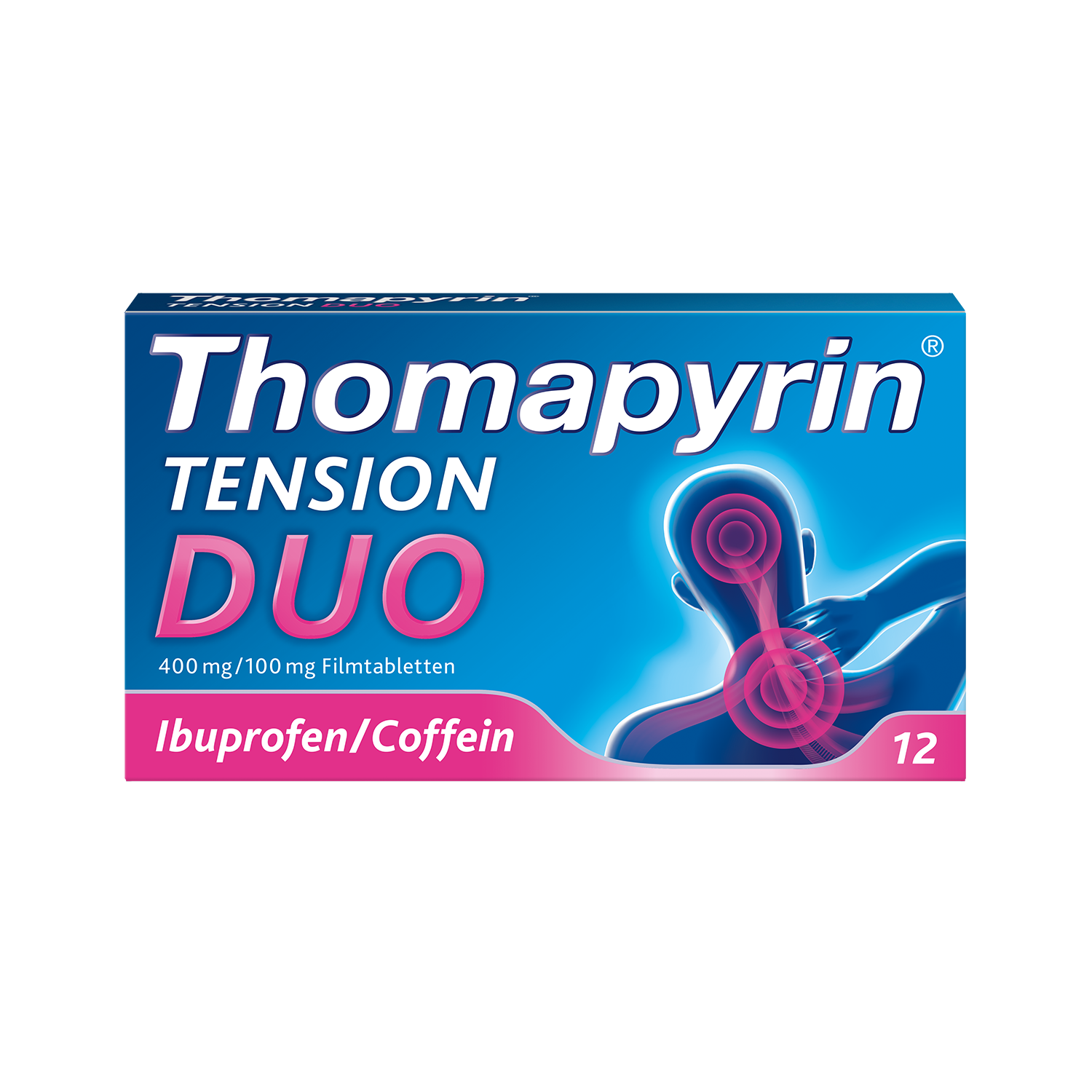THOMAPYRIN TENSION DUO 400 mg/100 mg mit Coffein &amp; Ibuprofen Filmtabletten