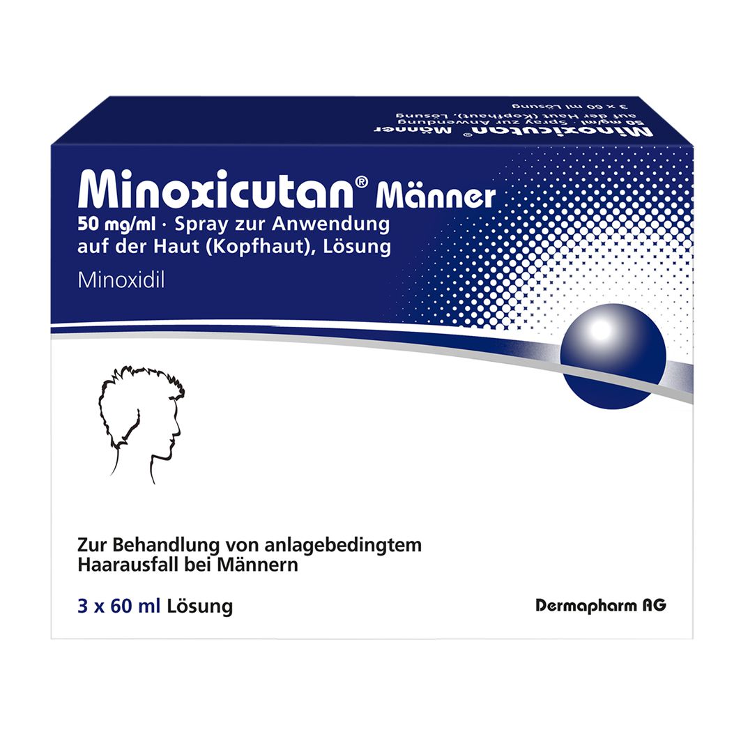 MINOXICUTAN Männer 50 mg/ml Spray 3x60 ml