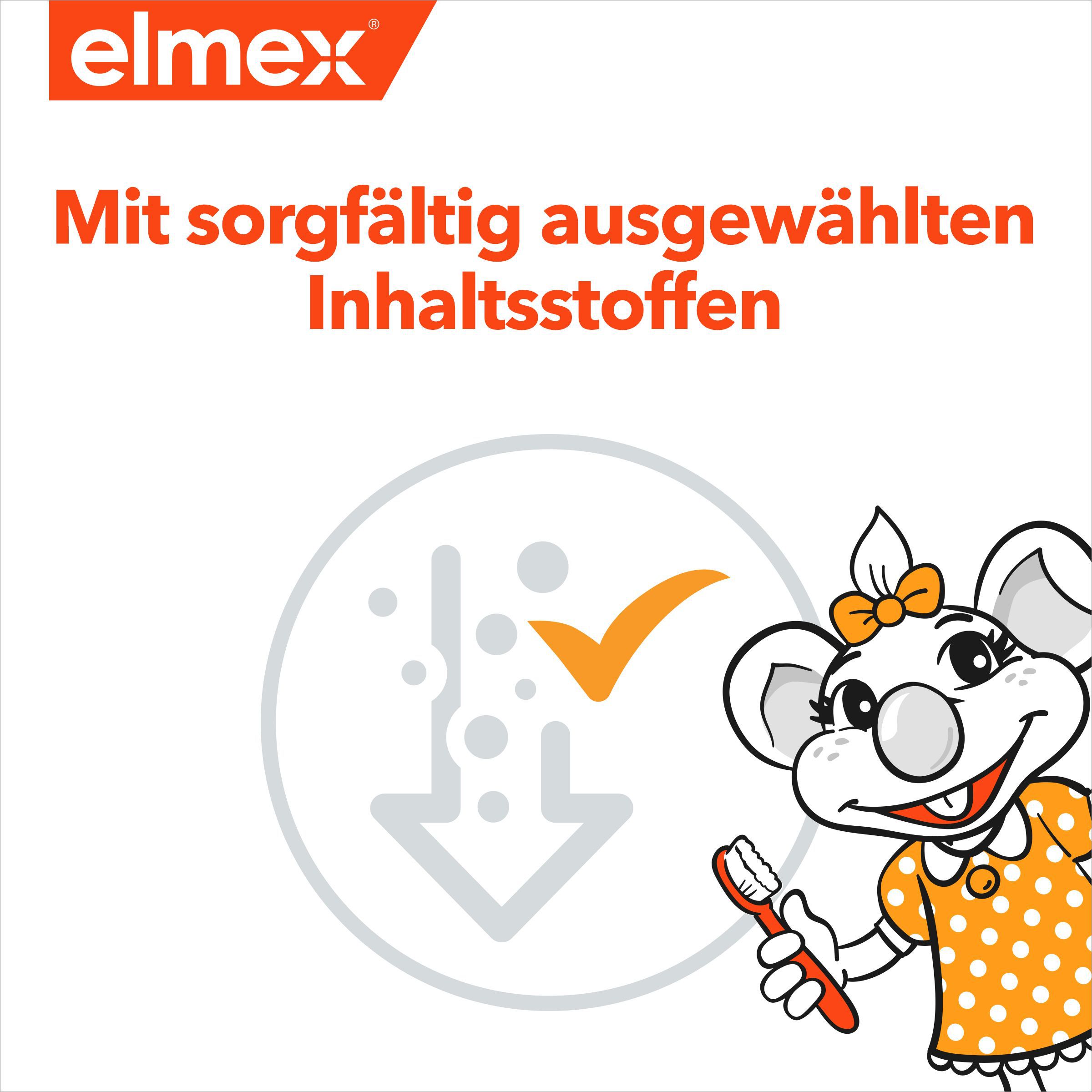 elmex Kinder-Zahnpasta zum Schutz der Milchzähne gegen Karies duo Pack